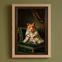 ハムスター（ゴールデンハムスター）のルネサンス風肖像画 A4額装インテリア壁掛け