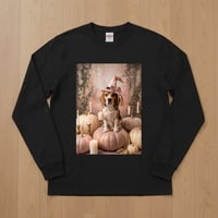 犬（ビーグル）長袖Tシャツ ハロウィン限定 ブラック 男女兼用