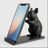 デグーのスマホスタンド 卓上 シルクブラック