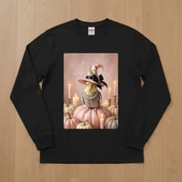 インコ（オカメインコ）長袖Tシャツ ハロウィン限定 ブラック 男女兼用