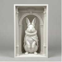 ニュージーランドホワイトのブックヌーク 3Dプリント 白PLA 本棚インテリア