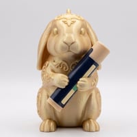 ホーランドロップのリップケース 3Dプリント シルクゴールド キーホルダー