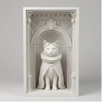 ジャパニーズボブテイルのブックヌーク 3Dプリント 白PLA 本棚インテリア