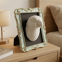 アサヒスズメの壁掛けレリーフ 3Dプリント 白PLA インテリア