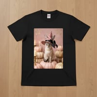 猫（トンキニーズ）半袖Tシャツ ハロウィン限定 ブラック 男女兼用