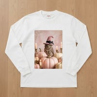 コノハズク長袖Tシャツ ハロウィン限定 ホワイト 男女兼用