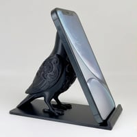 ジュズカケバトのスマホスタンド 卓上 シルクブラック