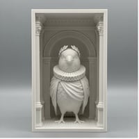 カナリアの3Dプリント ブックヌーク 白PLA 本棚インテリア