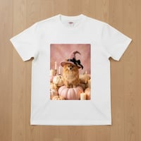 犬（ポメラニアン）半袖Tシャツ ハロウィン限定 ホワイト 男女兼用