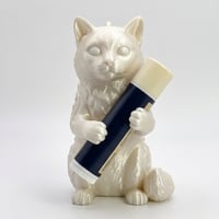 猫（バーマン）の3Dプリント リップケース シルクホワイト キーホルダー