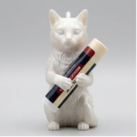 ターキッシュアンゴラのリップケース 3Dプリント シルクホワイト キーホルダー