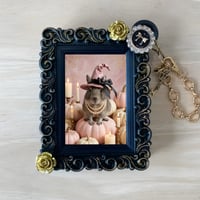 デグーバッグチャーム ハロウィン限定 ブラック額縁