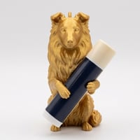 シェットランドシープドッグのリップケース 3Dプリント シルクゴールド