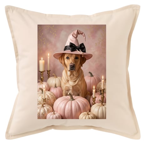 犬（ラブラドールレトリバー）クッション 45cm ハロウィン限定アート