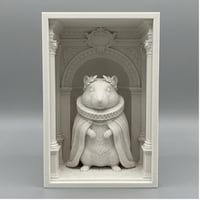 キャンベルハムスターのブックヌーク 3Dプリント 白PLA 本棚インテリア