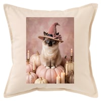 猫（バーマン）クッション 45cm ハロウィン限定アート
