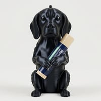犬（ビーグル）の3Dプリント リップケース シルクブラック キーホルダー