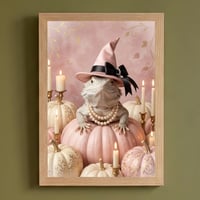イグアナ（サバクイグアナ）のハロウィン限定アート A4額装インテリア壁掛け