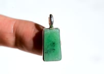 糸魚川翡翠　金山谷　シルバー925ペンダントトップ　ミントグリーン　15mm / Itoigawa Jadeite Silver Pendant