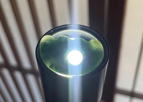 糸魚川翡翠　獣型勾玉　圧搾翡翠　24mm / Itoigawa Jadeite Animal Shape MAGATAMA