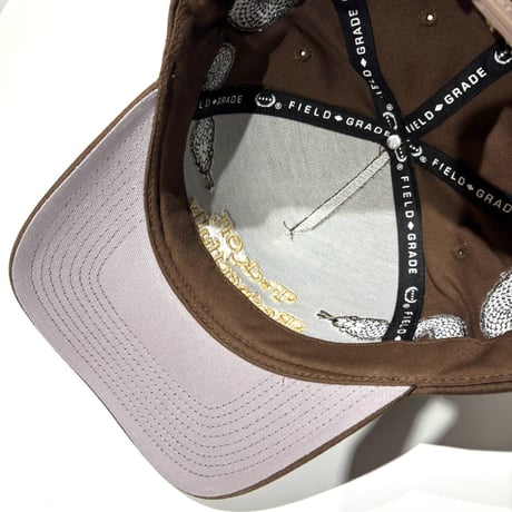 USA買付 FIELD GRADE F*CK OFF RESPECTFULLY GOLD SNAKE スナップバックキャップ / BROWN×GOLD US-53
