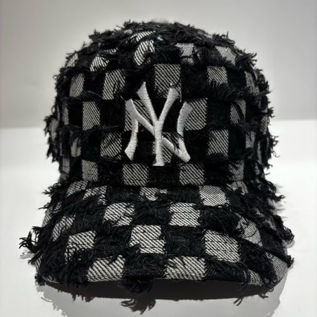 USA買付　9FORTY A-FRAME NY  “FRAYED CHECKERBOARD” SNAPBACK CAP　NE-87