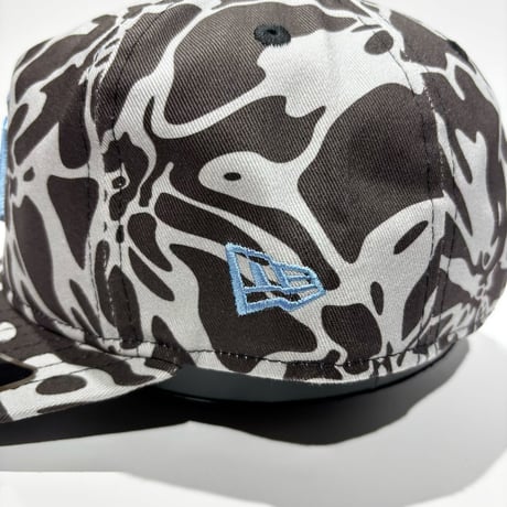 USA買付　NEW YORK YANKEES 19TWENTY ABSTRACT CAMO CAP – BLACK / WHITE / LIGHT BLUE　 NE-76