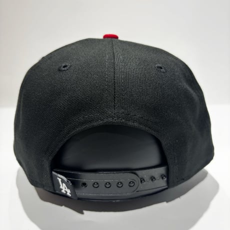 USA買付 NEW ERA  LA FLAME LOGO 100TH ANNIVERSARY SNAPBACK CAP BLACK / RED　 NE-99