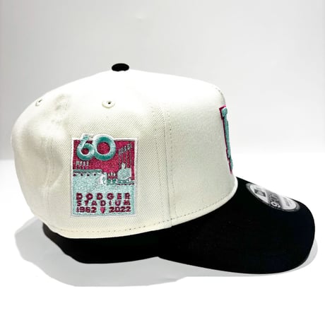 USA買付　NEW ERA 9FORTY A-FRAME LA DODGER STADIUM 60TH ANNIVERSARY IVORY / BLACK　NE-116