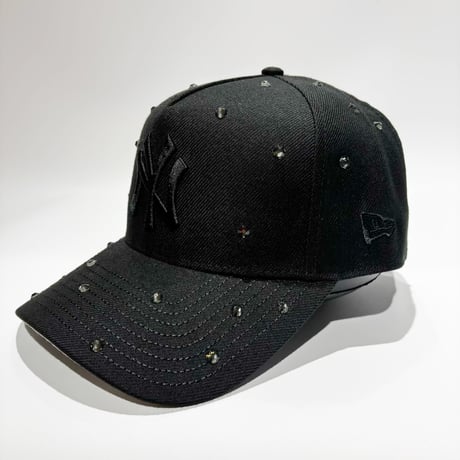 USA買付 New York Yankees Studded 9FORTY A-Frame  – Black / Black　NE-65