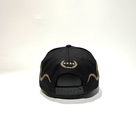 USA買付 FIELD GRADE NO F*CKS GIVEN GOLD SNAKE スナップバックキャップ / BLACK×GOLD  US-51