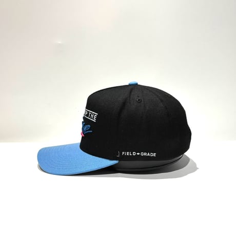 USA買付 FIELD GRADE CAN'T STOP THE WAVE スナップバックキャップ / BLACK×SKY BLUE US-47