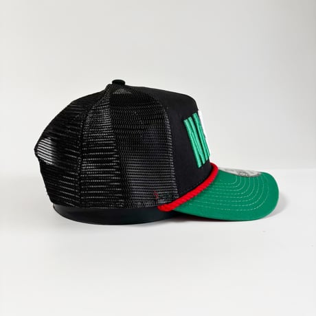 USA買付NEW ERA 9FORTY A-FRAME NASCAR Mexico Trucker Cap – Black / Green　NE-39