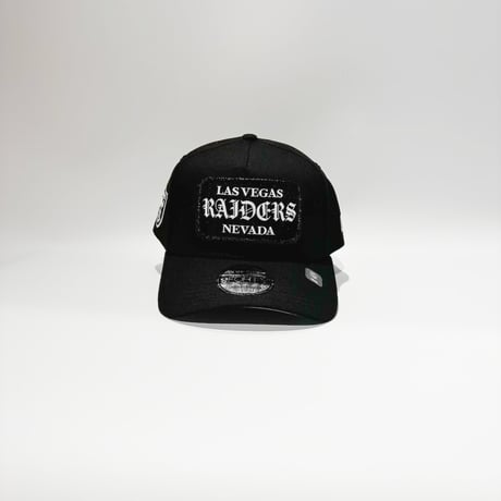 USA買付 Las Vegas Raiders New Era 9FORTY A-Frame Patch Adjustable Cap – Black　NE-66