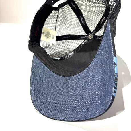 USA買付 ED HARDY TIGER HEAD RHINESTONE TRUCKER MESH CAP BLACK US-43