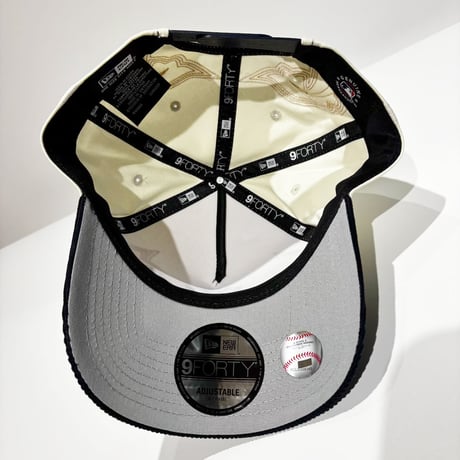 USA買付　NEW ERA 9FORTY A-FRAME New York Yankees Western Stitch Stone / Navy ニューヨーク・ヤンキース　 NE-130