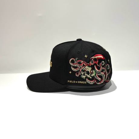 USA買付 FIELD GRADE NO F*CKS GIVEN SAILOR ウール スナップバックキャップ / BLACK  US-52