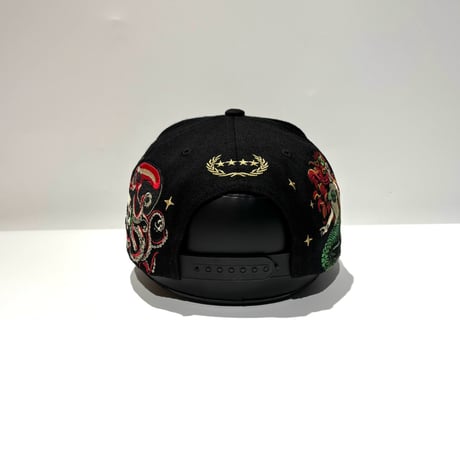 USA買付 FIELD GRADE NO F*CKS GIVEN SAILOR ウール スナップバックキャップ / BLACK  US-52
