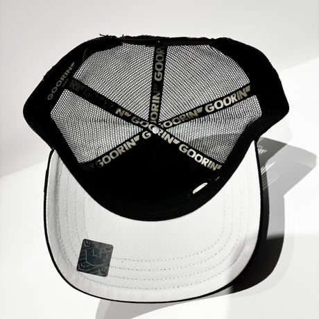 USA買付　GOORIN BROS. THE SUEDE SPIDER TRUCKER CAP BLACK　 US-36