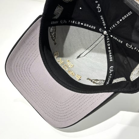 USA買付 FIELD GRADE NO F*CKS GIVEN GOLD SNAKE スナップバックキャップ / BLACK×GOLD  US-51