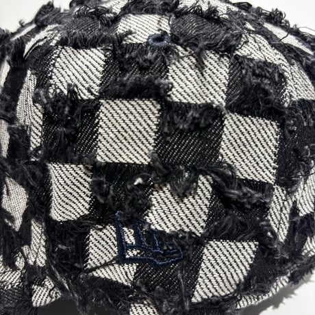 USA買付　9FORTY A-FRAME NY  “FRAYED CHECKERBOARD” SNAPBACK CAP　NE-87