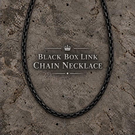 BLACK BOX LINK CHAIN NECKLACE NK-03