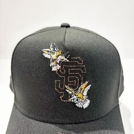 USA買付　NEW ERA 9FORTY A-FRAME SAN FRANCISCO GIANTS FLORAL BLACK　NE-111