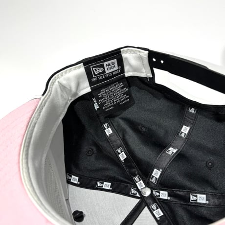 USA買付 NEW ERA THE GOLFER CHICAGO WHITE SOX BIG LOGO ROPE SNAPBACK CAP / BLACK × PINK NE-134
