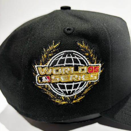 USA買付 NEW ERA 9FORTY A-FRAME CHICAGO WHITE SOX ROSE 2005 WORLD SERIES CAP BLACK　 NE-97