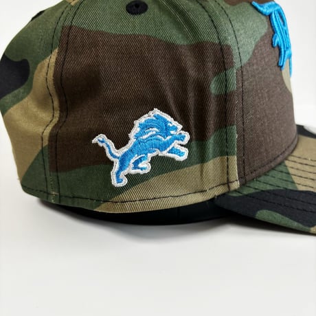 USA買付　NEW ERA 9FORTY Detroit Lions Camo Adjustable Cap – Woodland Camo　NE-40