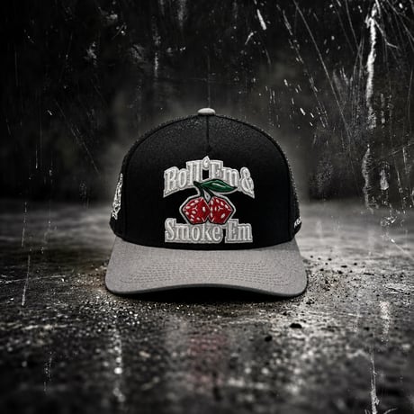 USA買付 FIELD GRADE ROLL 'EM & SMOKE 'EM ウール スナップバックキャップ / BLACK×CEMENT  US-50