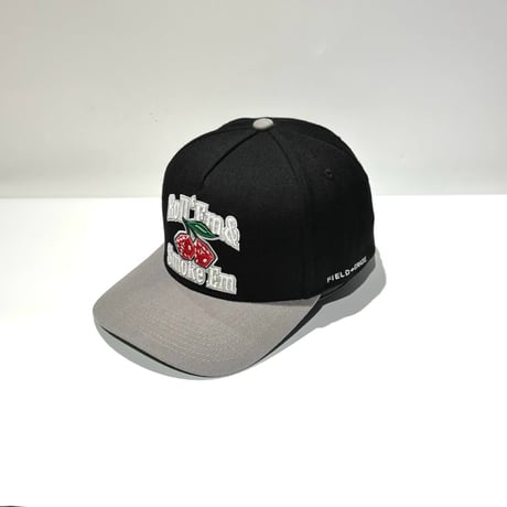 USA買付 FIELD GRADE ROLL 'EM & SMOKE 'EM ウール スナップバックキャップ / BLACK×CEMENT  US-50