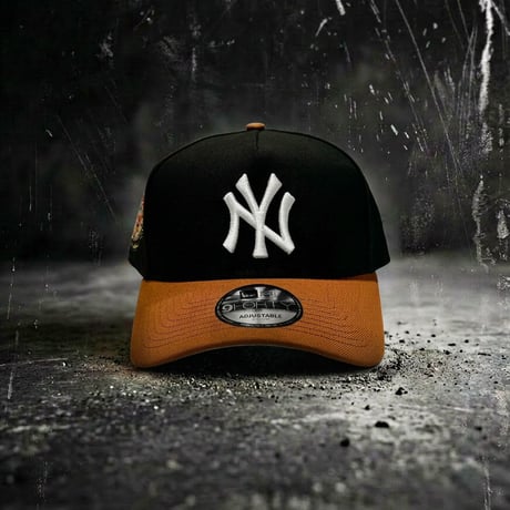 NEW ERA 9FORTY A-FRAME NEW YORK YANKEES COOPERSTOWN BLACK / ORANGE　NE-113