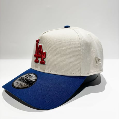 USA買付　NEW ERA 9FORTY A-FRAME LOS ANGELES DODGERS DODGER STADIUM 60TH ANNIVERSARY IVORY / BLUE　NE-114